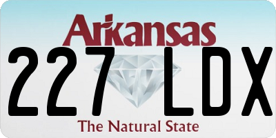 AR license plate 227LDX