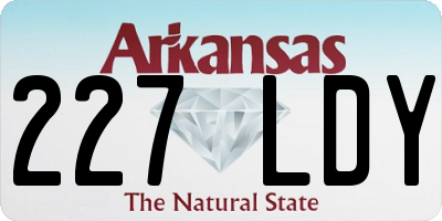 AR license plate 227LDY