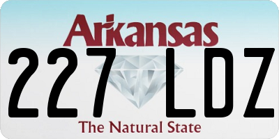 AR license plate 227LDZ