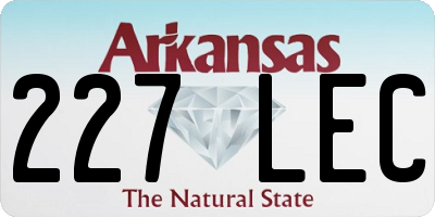 AR license plate 227LEC