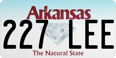 AR license plate 227LEE