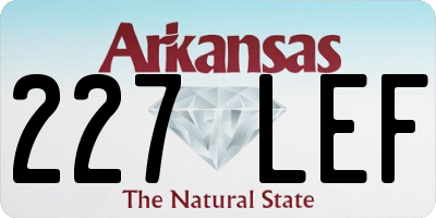 AR license plate 227LEF