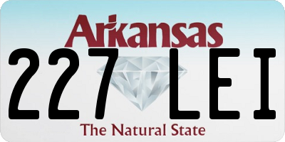 AR license plate 227LEI