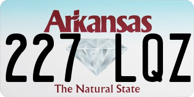 AR license plate 227LQZ