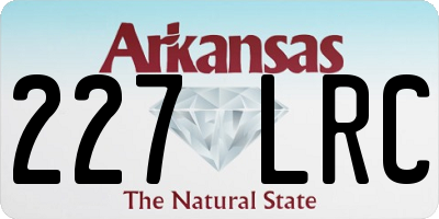 AR license plate 227LRC