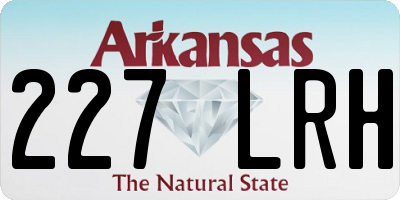 AR license plate 227LRH