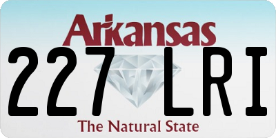 AR license plate 227LRI
