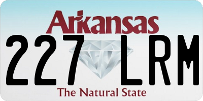 AR license plate 227LRM