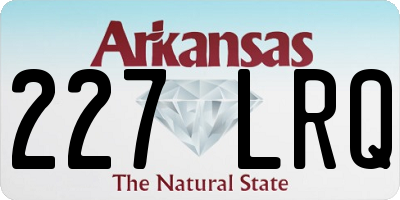 AR license plate 227LRQ