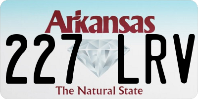 AR license plate 227LRV