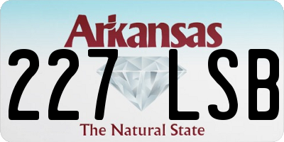 AR license plate 227LSB