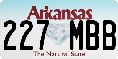 AR license plate 227MBB