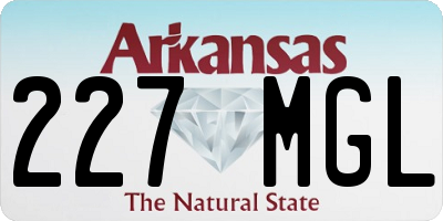 AR license plate 227MGL