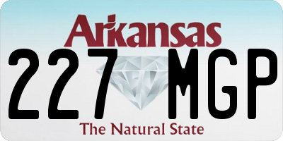 AR license plate 227MGP