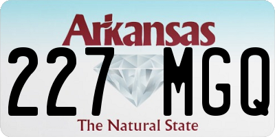 AR license plate 227MGQ