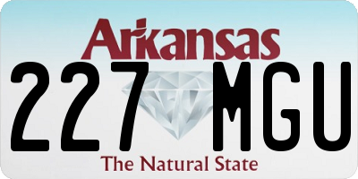AR license plate 227MGU