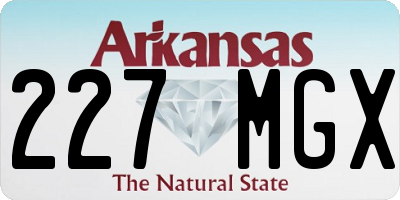 AR license plate 227MGX