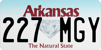 AR license plate 227MGY
