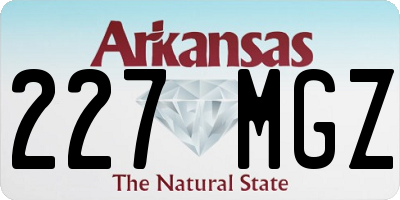 AR license plate 227MGZ