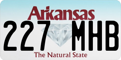 AR license plate 227MHB