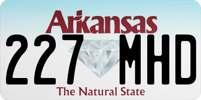 AR license plate 227MHD