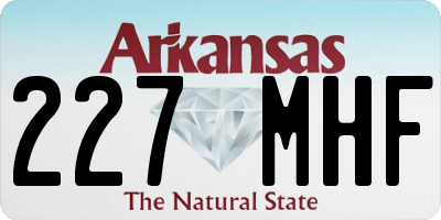 AR license plate 227MHF