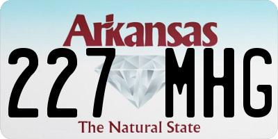 AR license plate 227MHG