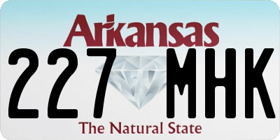 AR license plate 227MHK