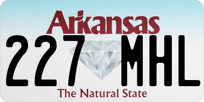 AR license plate 227MHL