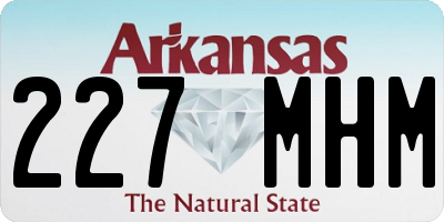 AR license plate 227MHM