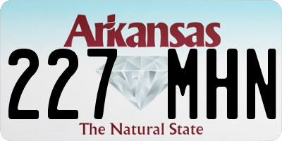 AR license plate 227MHN