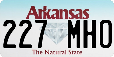 AR license plate 227MHO
