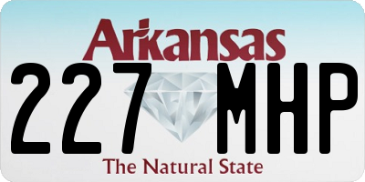 AR license plate 227MHP