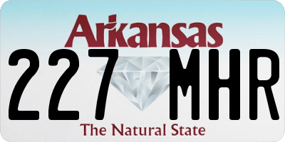AR license plate 227MHR