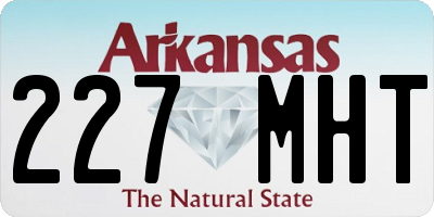 AR license plate 227MHT