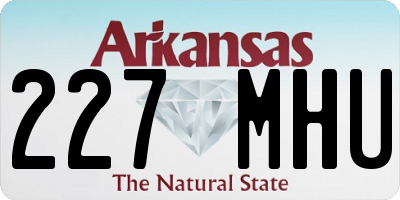 AR license plate 227MHU