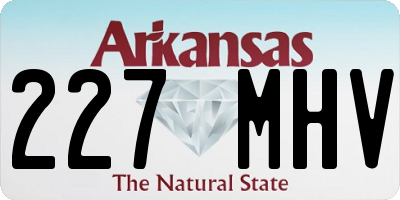 AR license plate 227MHV