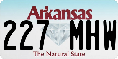 AR license plate 227MHW