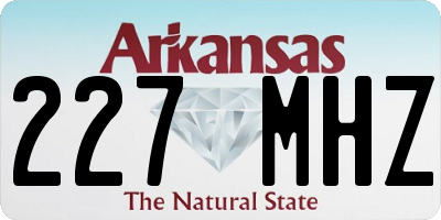 AR license plate 227MHZ