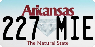 AR license plate 227MIE