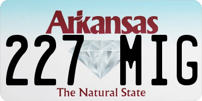 AR license plate 227MIG