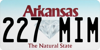 AR license plate 227MIM