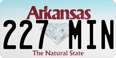 AR license plate 227MIN