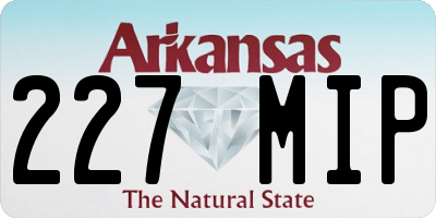 AR license plate 227MIP