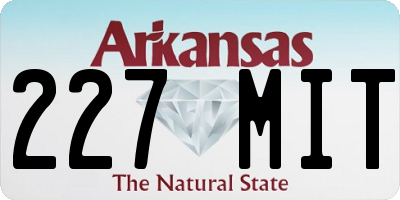 AR license plate 227MIT