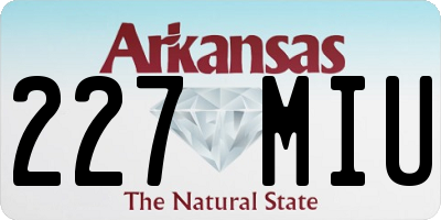 AR license plate 227MIU