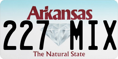 AR license plate 227MIX