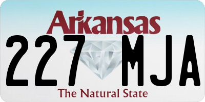 AR license plate 227MJA