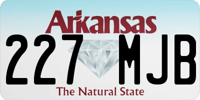AR license plate 227MJB