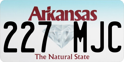 AR license plate 227MJC